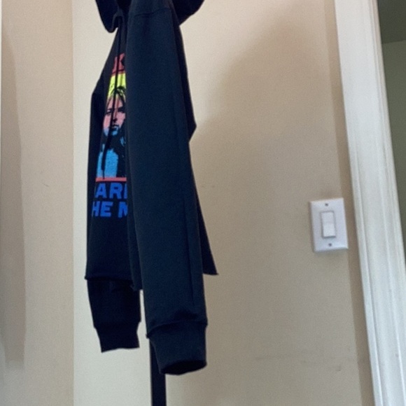 PINK FLOYD The Dark Side Of The Moon 2019 Cropped Black Hoodie - Picture 3 of 8